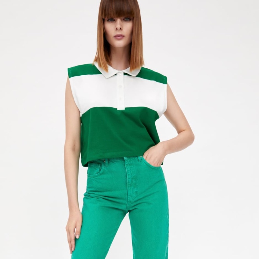 Zara Crop Polo